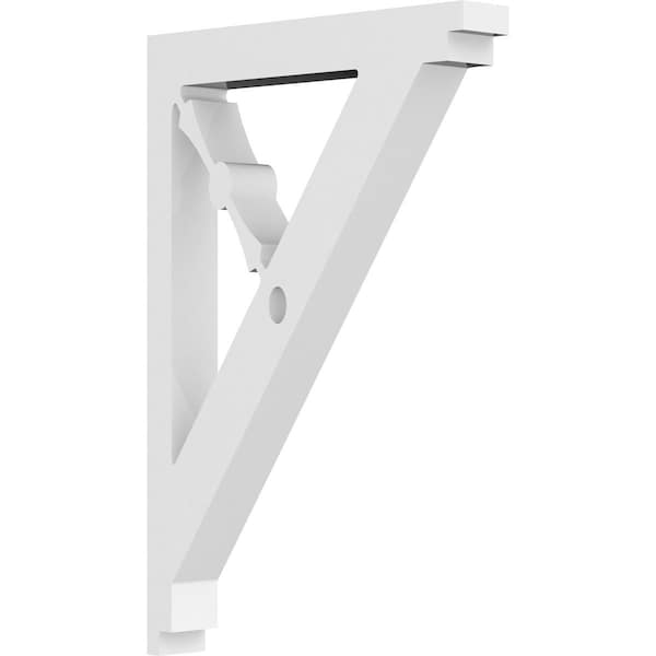 Ekena Millwork Artisan Architectural Grade PVC Bracket, 5/8"W X 4"D X 6"H BKTP01X04X06AR - main